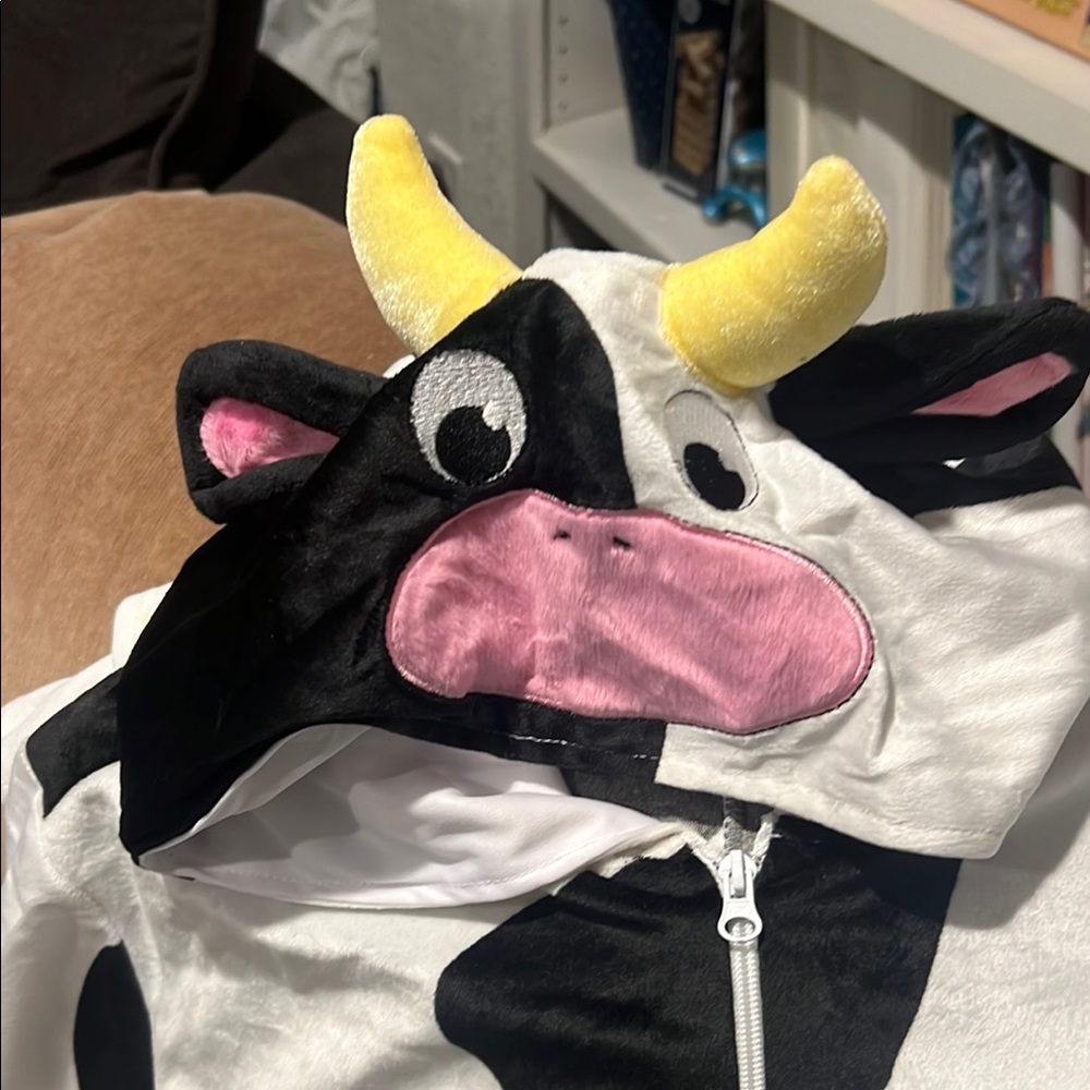 Spirit Black and White Cow costume or Pajama Onesie - Picture 4 of 6
